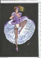 Original Drawing Painted Dance SUPERBE DESSIN Original PEINTURE Signée FRENCH CANCAN Cabaret Théâtre Girl Danse SEXY - Dessins