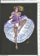 Original Drawing Painted Dance SUPERBE DESSIN Original PEINTURE Signée FRENCH CANCAN Cabaret Théâtre Girl Danse SEXY - Drawings