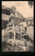 CPA La Roche-Posay-les-Bains, L`Usine Electrique Et L`Eglise  - La Roche Posay