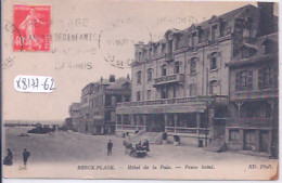 BERCK-PLAGE- HOTEL DE LA PAIX- - Berck