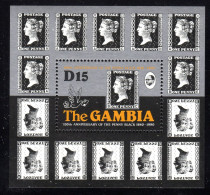 GAMBIA - 1990 PENNY BLACK ANNIVERSARY MS FINE MNH ** SG MS1034 - Gambie (1965-...)