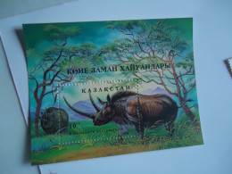 KAZAKHSTAN   MNH STAMPS SHEET ANIMALS  RHINOCEROS - Neushoorn