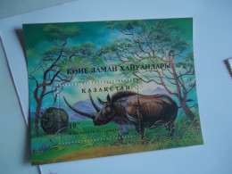 KAZAKHSTAN   MNH STAMPS SHEET ANIMALS  RHINOCEROS - Rhinozerosse