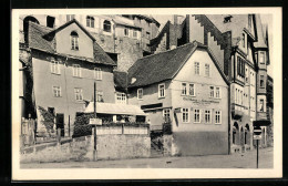 AK Marburg /L., Gasthaus Zum Schlachthaus / Schwarzer Walfisch E. C. Kratz, Pilgrimstein 31  - Marburg