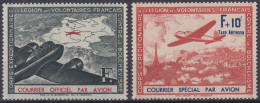 FRANCE LVF COURRIER SPECIAL PAR AVION N° 2/3 NEUFS ** GOMME SANS CHARNIERE - War Stamps