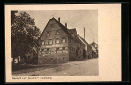 AK Leonberg, Gasthof Zum Waldhorn Mit Strasse  - Leonberg