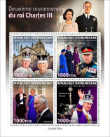 Central Africa 2023 Second Coronation Of King CharlesIII  S202403 - Centraal-Afrikaanse Republiek