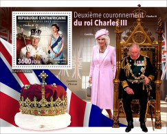 Central Africa 2023 Second Coronation Of King CharlesIII  S202403 - Centraal-Afrikaanse Republiek