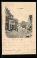 AK Neustadt I. Holst., Brückenstrasse Mit Passanten  - Neustadt (Holstein)