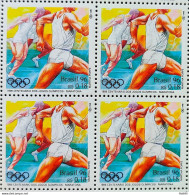 C 1996 Brazil Stamp 100 Years Olympic Games Atlanta 1996 Maratona Block Of 4 - Ongebruikt