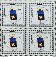 C 1990 Brazil Stamp UNICEF United Nations Child Infant 1996 Block Of 4 - Neufs