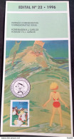 Brochure Brazil Edital 1996 22 Antonio Carlos Art Without Stamp - Storia Postale