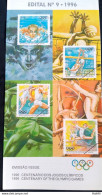 Brochure Brazil Edital 1996 09 Swimming Volleyball Athletics Gymnastics Sport Without Stamp - Storia Postale