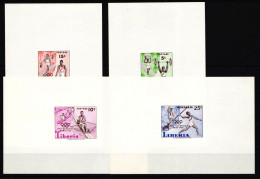 Liberia 552B-555B Postfrisch Als Epreuve De Luxe #IA975 - Liberia