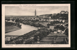 AK Landshut, Stadtpanorama Mit Schloss Und Stadtpfarrkirche St. Martin  - Landshut