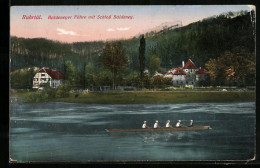 AK Essen, Baldeneyer Fähre Mit Dem Schloss Baldeney  - Essen