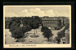 AK Fürstenwalde, Denkmalplatz Aus Der Vogelschau  - Fuerstenwalde