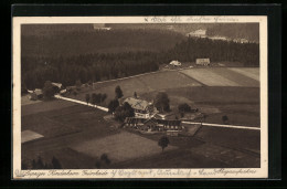 AK Grünheide, Leipziger Kinderheim, Fliegeraufnahme  - Leipzig