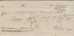 Brief Aus Ostrowo 1819 Nach  Wien - Storia Postale