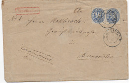 Einschreiben Zeltingen 1910 Nach Berncatel - Autres & Non Classés