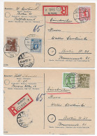 SBZ: 2x Einschreiben Karten Berlin, 1945 - Cartas & Documentos