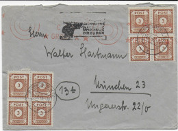 SBZ: Brief Von Dresden 1946 Nach München Mit Zensur - Briefe U. Dokumente