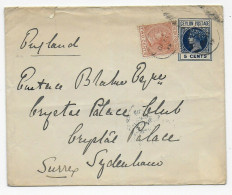 Cover To England Via London, 1900 - Sri Lanka (Ceylon) (1948-...)