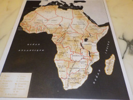 CARTE D AFRIQUE MATIERE PREMIERE 1948 - Publicités