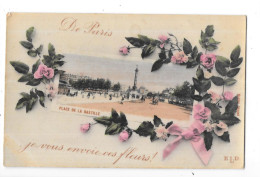 DEPT 75 - De PARIS, Je Vous Envoie Ces Fleurs - Place De La Bastille - TOUL 6 - - Mehransichten, Panoramakarten