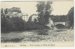 DURBUY : Pont Rustique Et Hôtel Du Nord - 1921 - Durbuy