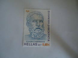 GREECE MNH NO GUM STAMPS 2017 ANCIENT SOLON - Autres & Non Classés