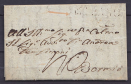 L. Datée 3 Mars 1840 De MILANO Pour BORMIO - Griffe "MILANO" - 1. ...-1850 Prephilately