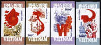 Vietnam Viet Nam MNH Imperf Stamps : 45th Anniversary Of National Day ; Scott#2166-2169, CV$1.75 - 1990 (Ms601) ### - Vietnam