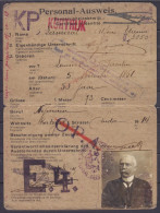 Certificat D'identité - Personal Ausweis Délivré à KORTRIJK Le 26 Juillet 1915 à Alfons Samoral Né à LENNIK ST-QUENTIN L - Otros & Sin Clasificación