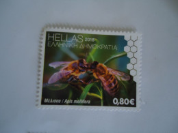 GREECE MNH NO GUM STAMPS 2018 BEES - Autres & Non Classés