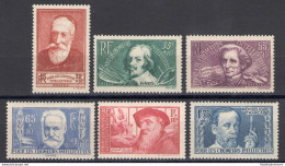 1938 FRANCIA  - N 380/85 Pro Intellettuali Disoccupati 6 Val MNH** - Otros & Sin Clasificación