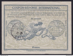 1907 FRANCIA , COUPON-REPONSE INTERNATIONAL  TIPO 'ROMA'  Annullato - Otros & Sin Clasificación