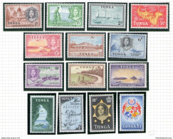 1953 TONGA - Stanley Gibbons N. 101/114 - 14 Valori - MNH** - Other & Unclassified