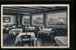 AK Sonthofen, Gasthof Sonnenalp, Bes.: Ludwig Fässler, Speisezimmer  - Sonthofen