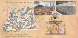 INDIA, 2024, FDC, Bharat - The Mother Of Democracy, Jabalpur Cancelled - FDC