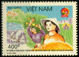 Vietnam Viet Nam MNH Perf Stamp 2000 : 70th Founding Anniversary Of Vietnam Farmer Association (Ms842) - Vietnam