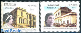 Paraguay 1998 UPAEP, Woman 2v, Mint NH, History - Science - Women - Education - U.P.A.E. - Unclassified
