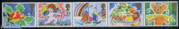 Great Britain 1989 Wishing Stamps 5v [::::], Mint NH, Nature - Transport - Various - Roses - Ships And Boats - Greetin.. - Nuovi