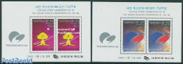 Korea, South 1990 Expo 93 2 S/s, Mint NH - Korea (Zuid)