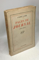 Pages De Journal Gide 1929-1932 - Biografia