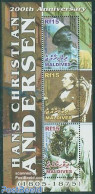 Maldives 2005 H.C. Andersen 3v M/s, Mint NH, Art - Fairytales - Sculpture - Contes, Fables & Légendes