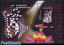 Maldives 2004 Butterflies S/s, Cethosia Cydippe, Mint NH, Nature - Butterflies - Flowers & Plants - Maldiven (1965-...)