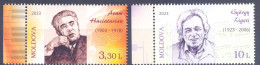 2023. Moldova,  Famous Persons/Modern Composers, 2v,  Mint/** - Moldova