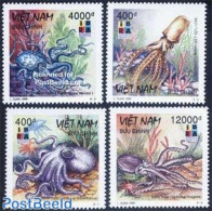 Vietnam 1999 IBRA 99, Calamares 4v, Mint NH, Nature - Shells & Crustaceans - Marine Life