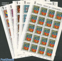 Luxemburg 1981 Caritas 5 M/ss, Mint NH, History - Religion - Coat Of Arms - Christmas - Unused Stamps